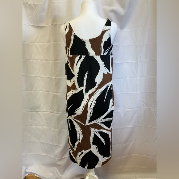 a.n.a Black and White Sleeveless Halter Midi Sundress - Picture 5 of 10